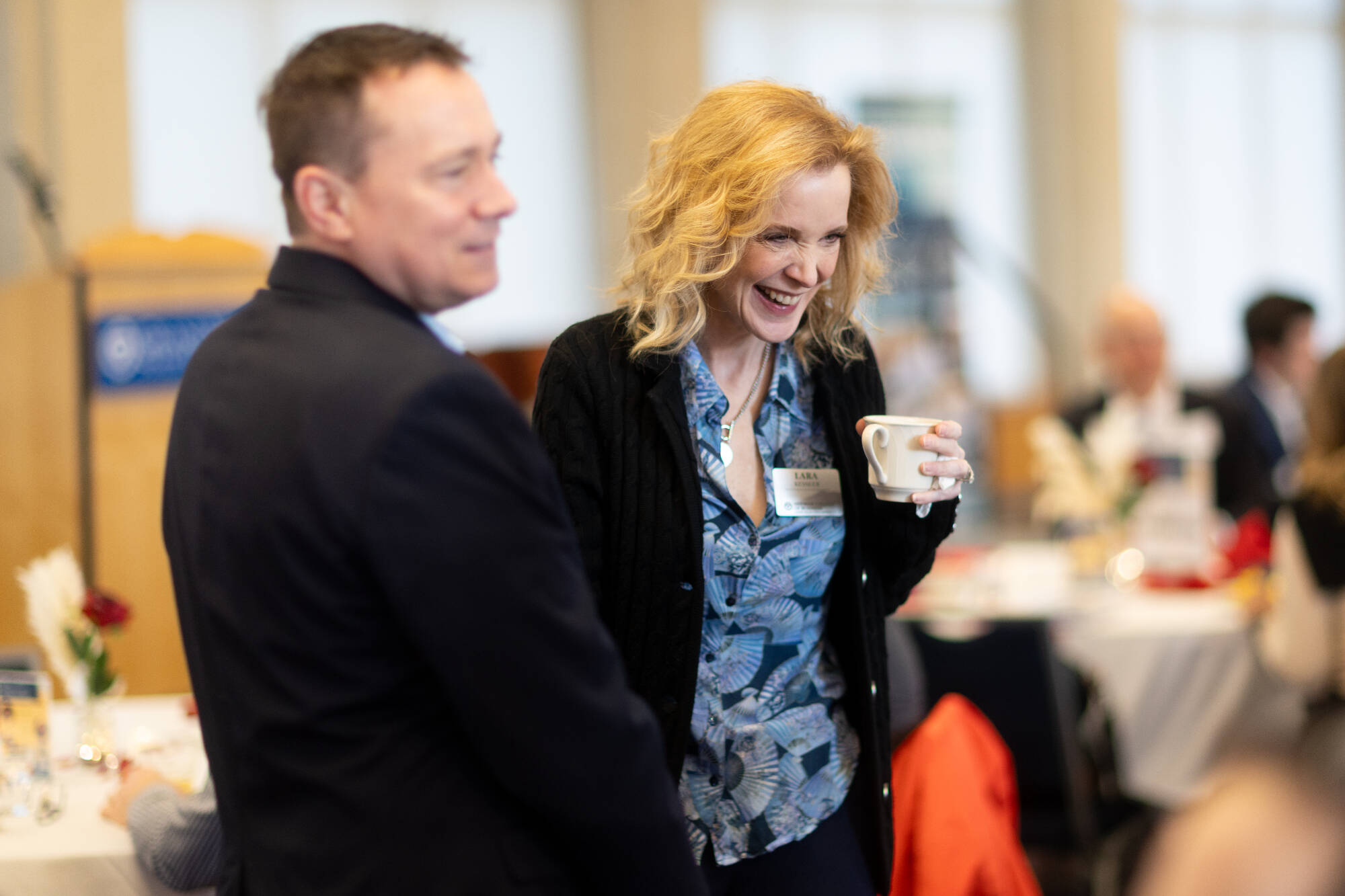 Associate Deans, Dan Giedeman and Lara Kessler smiling